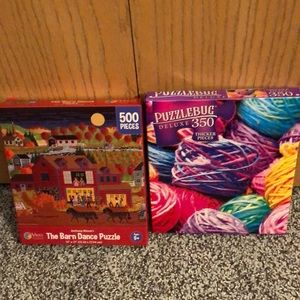 Puzzle bundle. One 350 piece the other 500. Both brand new - never opened.